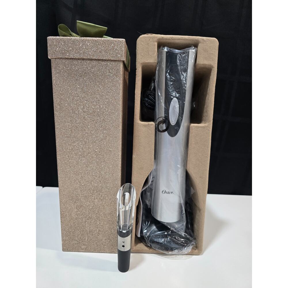 Wine Accessories Bundle Oster Electric Wine Opener+Rabbit Aerator+Wine Gift Box